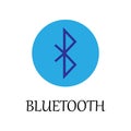 colored Bluetooth sign icon. Element of web icon for mobile concept and web apps. Detailed colored Bluetooth sign icon can be used