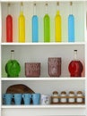 Colored bottles