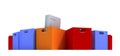 Colored boxes Royalty Free Stock Photo