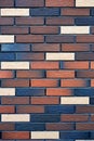 Colored brick wall pattern texture backdrop wallpaper Royalty Free Stock Photo