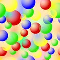 Colored bubbles. Seamless Texture.