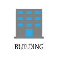colored building icon. Element of web icon for mobile concept and web apps. Detailed colored building icon can be used for web and