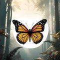 colored butterfly, AI-generatet