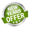 Button New Years Offer Royalty Free Stock Photo