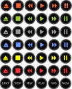 Colored buttons Royalty Free Stock Photo