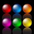 Colored buttons Royalty Free Stock Photo