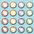 Colored buttons. Vector. Royalty Free Stock Photo
