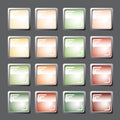 Colored buttons. Vector. Royalty Free Stock Photo
