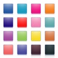 Colored buttons, vector illustration Royalty Free Stock Photo
