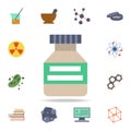 colored cachet icon. Detailed set of colored science icons. Premium graphic design. One of the collection icons for websites, web