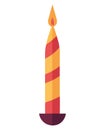 Colored candle illustration