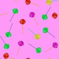 Colored Candy Seamless Pattern