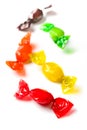 Colored candy wrapped in foil Royalty Free Stock Photo