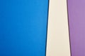 Colored cardboards background in blue beige purple tone. Copy sp