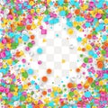 Colored carnaval confetti background