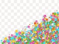 Colored carnaval confetti background