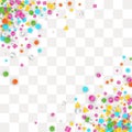 Colored carnaval confetti background