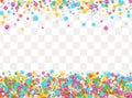 Colored carnaval confetti background