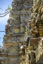 Colored carvings cover the Aadishakti Seeta Amman Temple Royalty Free Stock Photo