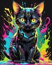 Colored cat images