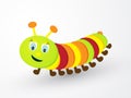 Colored caterpillar Royalty Free Stock Photo