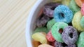 Colored cereal