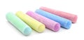 Colored chalks isolated