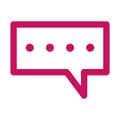 Colored chat icon Vector