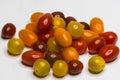 Colored Cherry Tomato. Isolated Royalty Free Stock Photo