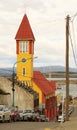 Colored church in the city of Ushuaia in Patagonia, Argentina Royalty Free Stock Photo