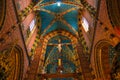 Colored church of Our Lady Assumed into Heaven also known as Saint Mary`s in Krakow, Poland Royalty Free Stock Photo
