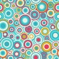 Colored circle seamless pattern