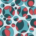 Colored circle seamless pattern