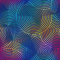 Colored circles seamless pattern Royalty Free Stock Photo