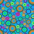 Colored circles seamless pattern Royalty Free Stock Photo