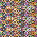 Colored Circles Seamless Pattern Royalty Free Stock Photo