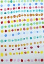 Colored circles - several colors - watercolor drawing