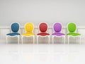 Colored classic chair Royalty Free Stock Photo