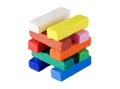 Colored clay isolated Royalty Free Stock Photo
