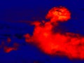 Colored clouds infrared Royalty Free Stock Photo