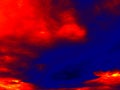 Colored clouds infrared Royalty Free Stock Photo