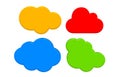 Colored clouds Royalty Free Stock Photo