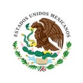 Colored coat of arms of Mexico