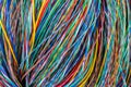 Colored Computer Electrical Cable Wire Royalty Free Stock Photo