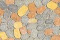 Colored concrete paving tiles, seamless texture