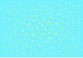 Colored confetti of dots. vector texture, a set of yellow and white dots of different sizes, large in the center, small at the