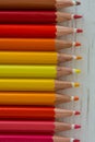 Colored crayon tips Royalty Free Stock Photo