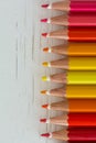 Colored crayon tips Royalty Free Stock Photo