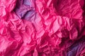 Abstract background of a sheet of colored crumpled paper. Generative AI Royalty Free Stock Photo