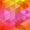 colored cubes. layout for the presentation. mosaic style, eps 10 Royalty Free Stock Photo